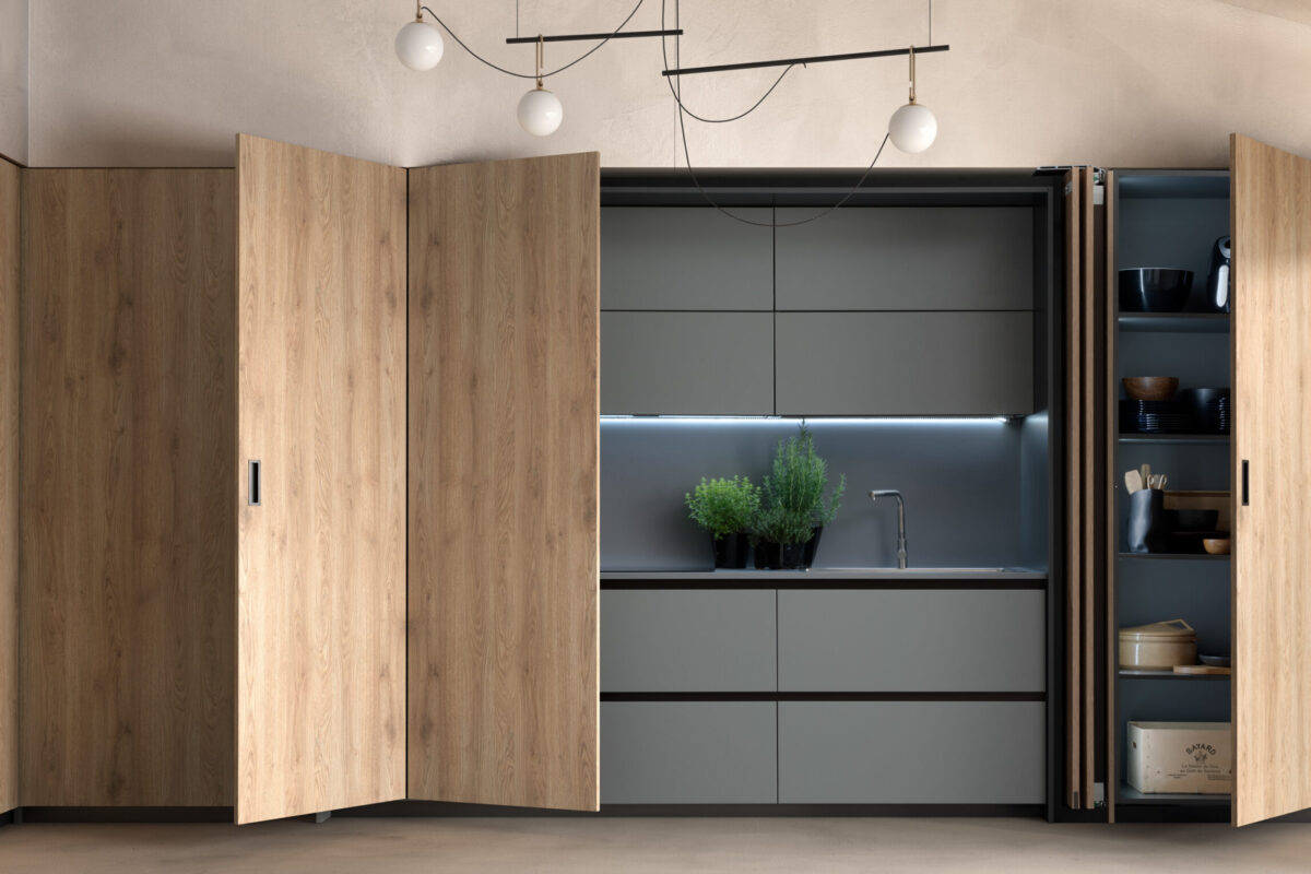CUCINE A SCOMPARSA: ESSENZIALITA’ ESTETICA - Mobilegno